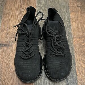 Sleek Black Women's Sneakers